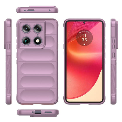 Motorola Signature 5G Magic Shield TPU + Flannel Protective Phone Case Cover, Shockproof Scratch Resistant