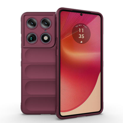 Motorola Signature 5G Magic Shield TPU + Flannel Protective Phone Case Cover, Shockproof Scratch Resistant