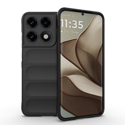 Motorola Edge 70 Pro 5G Magic Shield TPU + Flannel Protective Phone Case Cover, Shockproof Scratch Resistant