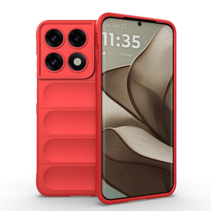 Motorola Edge 70 Pro 5G Magic Shield TPU + Flannel Protective Phone Case Cover, Shockproof Scratch Resistant