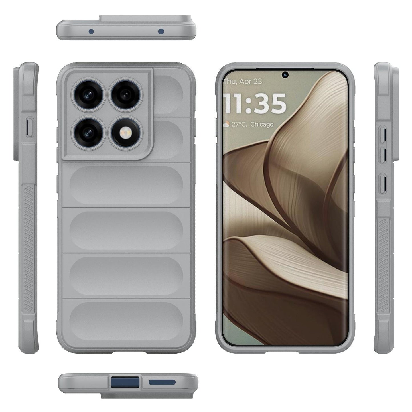 Motorola Edge 70 Pro 5G Magic Shield TPU + Flannel Protective Phone Case Cover, Shockproof Scratch Resistant