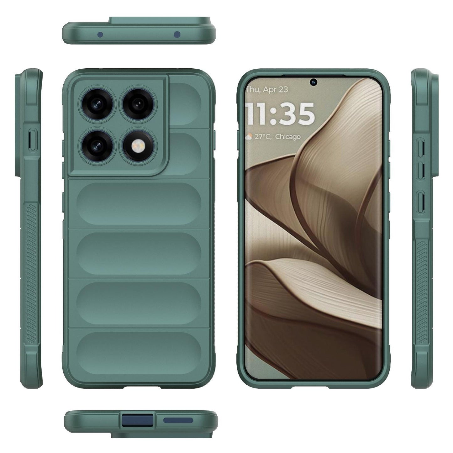 Motorola Edge 70 Pro 5G Magic Shield TPU + Flannel Protective Phone Case Cover, Shockproof Scratch Resistant