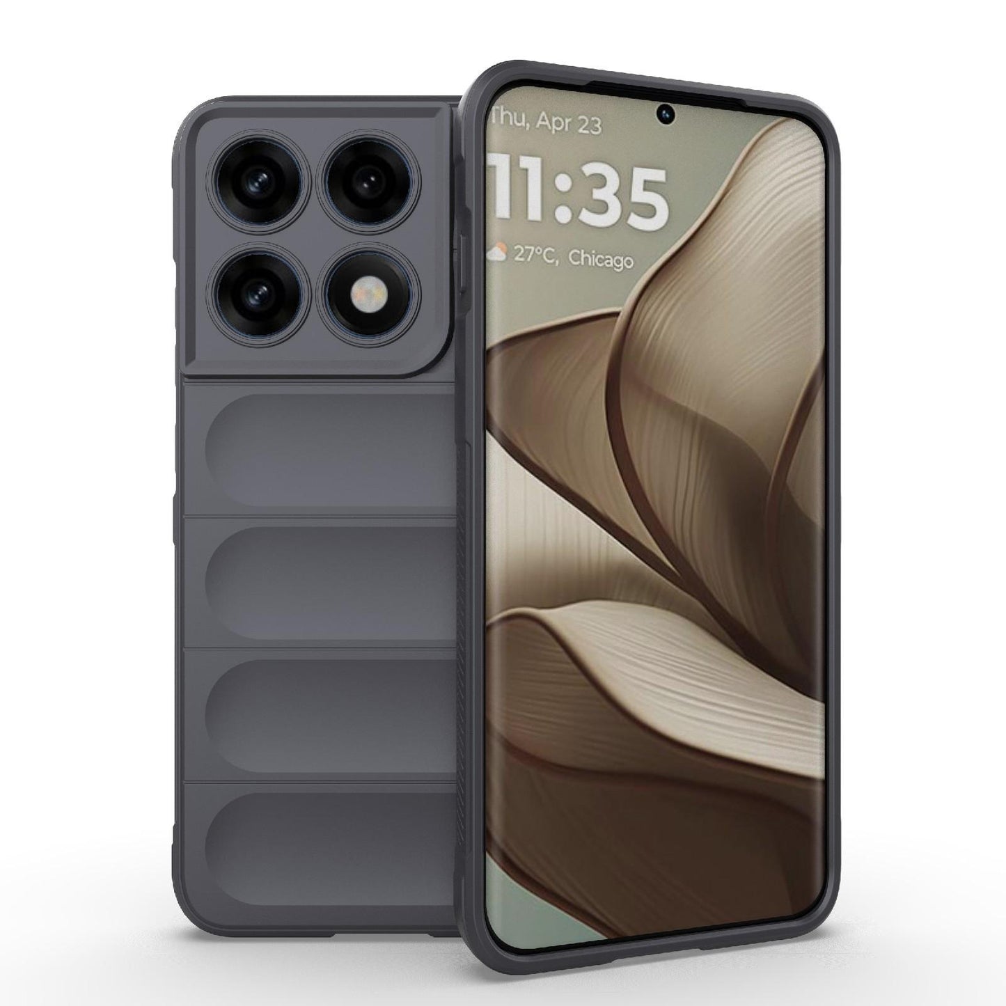Motorola Edge 70 Pro 5G Magic Shield TPU + Flannel Protective Phone Case Cover, Shockproof Scratch Resistant