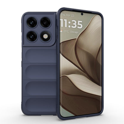 Motorola Edge 70 Pro 5G Magic Shield TPU + Flannel Protective Phone Case Cover, Shockproof Scratch Resistant