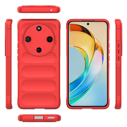 Honor X9b Magic Shield TPU + Flannel Protective Phone Case Cover, Shockproof Scratch Resistant
