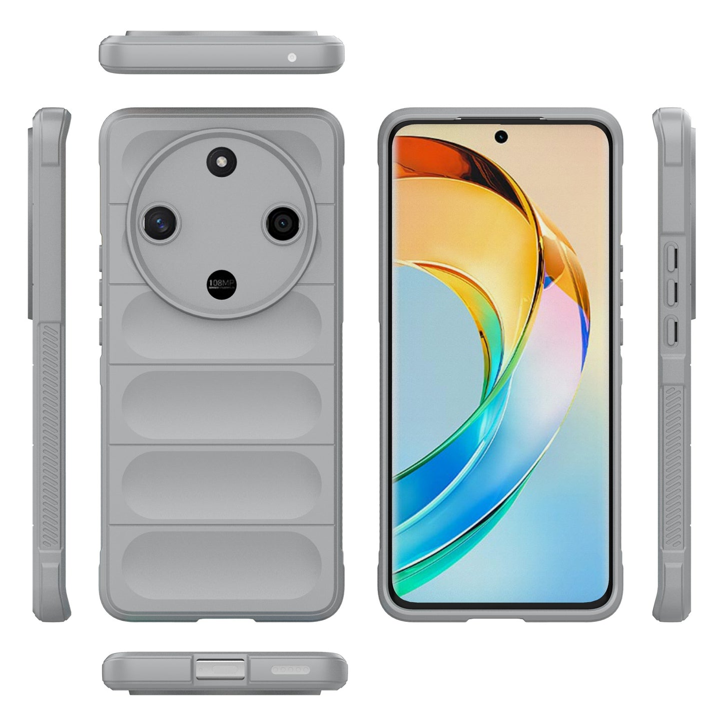 Honor X9b Magic Shield TPU + Flannel Protective Phone Case Cover, Shockproof Scratch Resistant