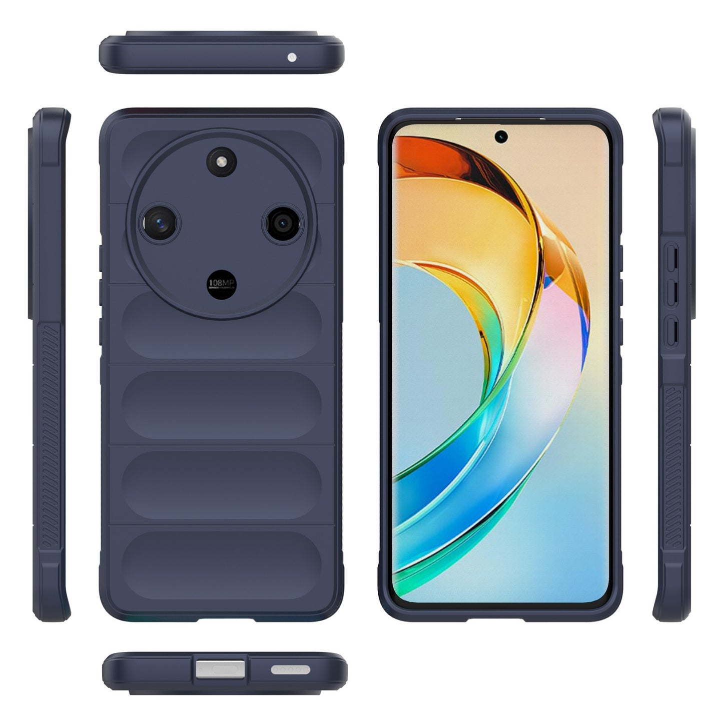 Honor X9b Magic Shield TPU + Flannel Protective Phone Case Cover, Shockproof Scratch Resistant