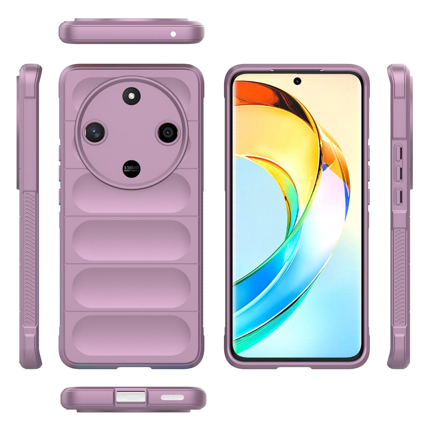 Honor X9b Magic Shield TPU + Flannel Protective Phone Case Cover, Shockproof Scratch Resistant