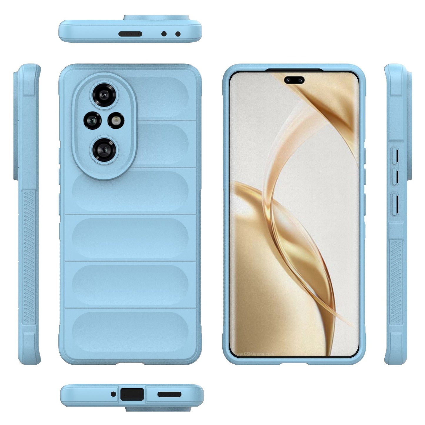 Honor 200 Pro Shock Absorbent Magic Shield TPU + Flannel Phone Case, Featuring Ridged Drop Protection, Bright Colours & Easy Access