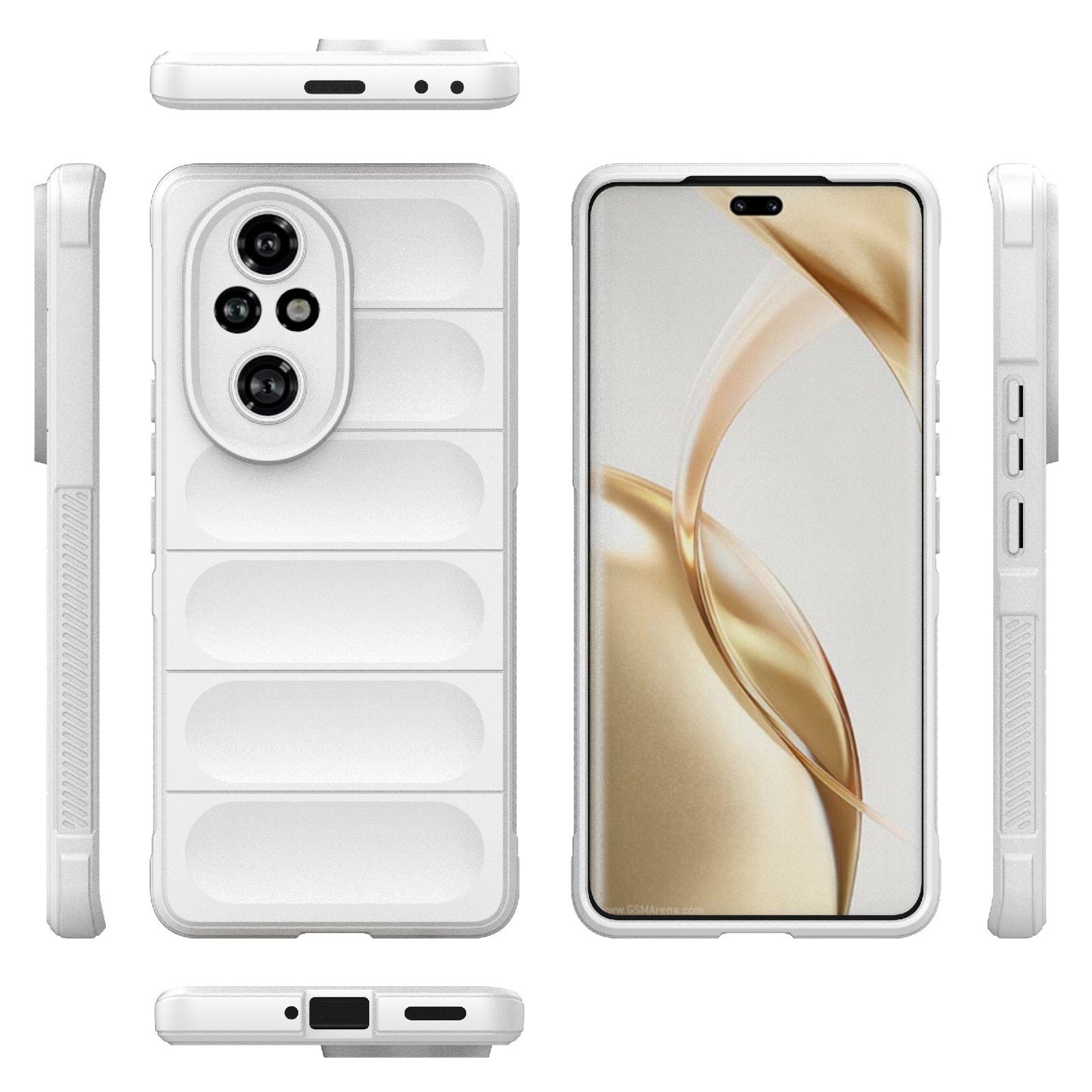 Honor 200 Pro Shock Absorbent Magic Shield TPU + Flannel Phone Case, Featuring Ridged Drop Protection, Bright Colours & Easy Access