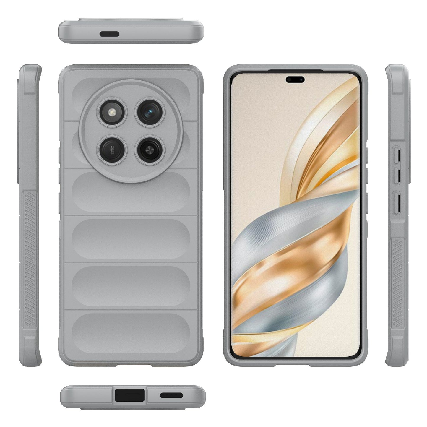 Honor X60 Pro 5G Magic Shield TPU + Flannel Protective Phone Case Cover, Shockproof Scratch Resistant