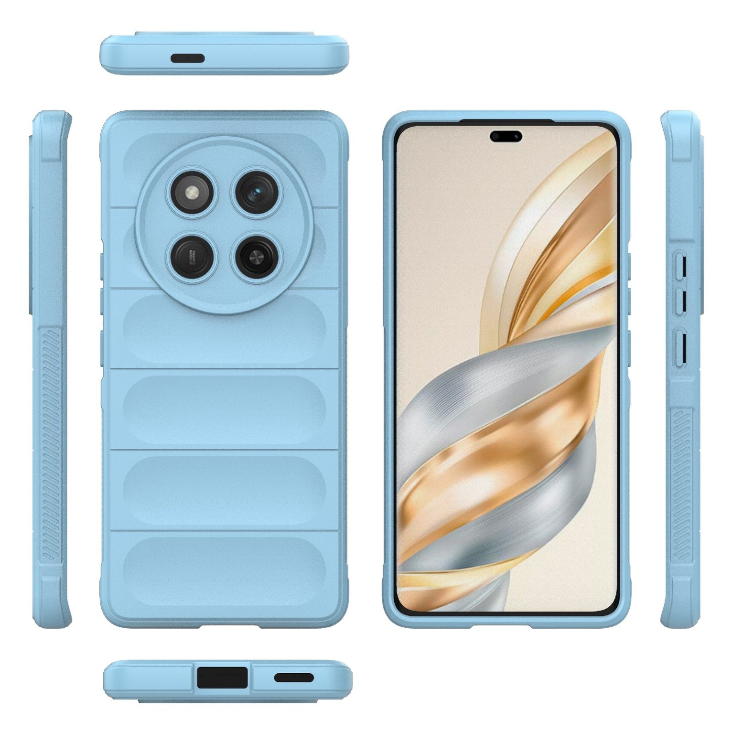 Honor X60 Pro 5G Magic Shield TPU + Flannel Protective Phone Case Cover, Shockproof Scratch Resistant