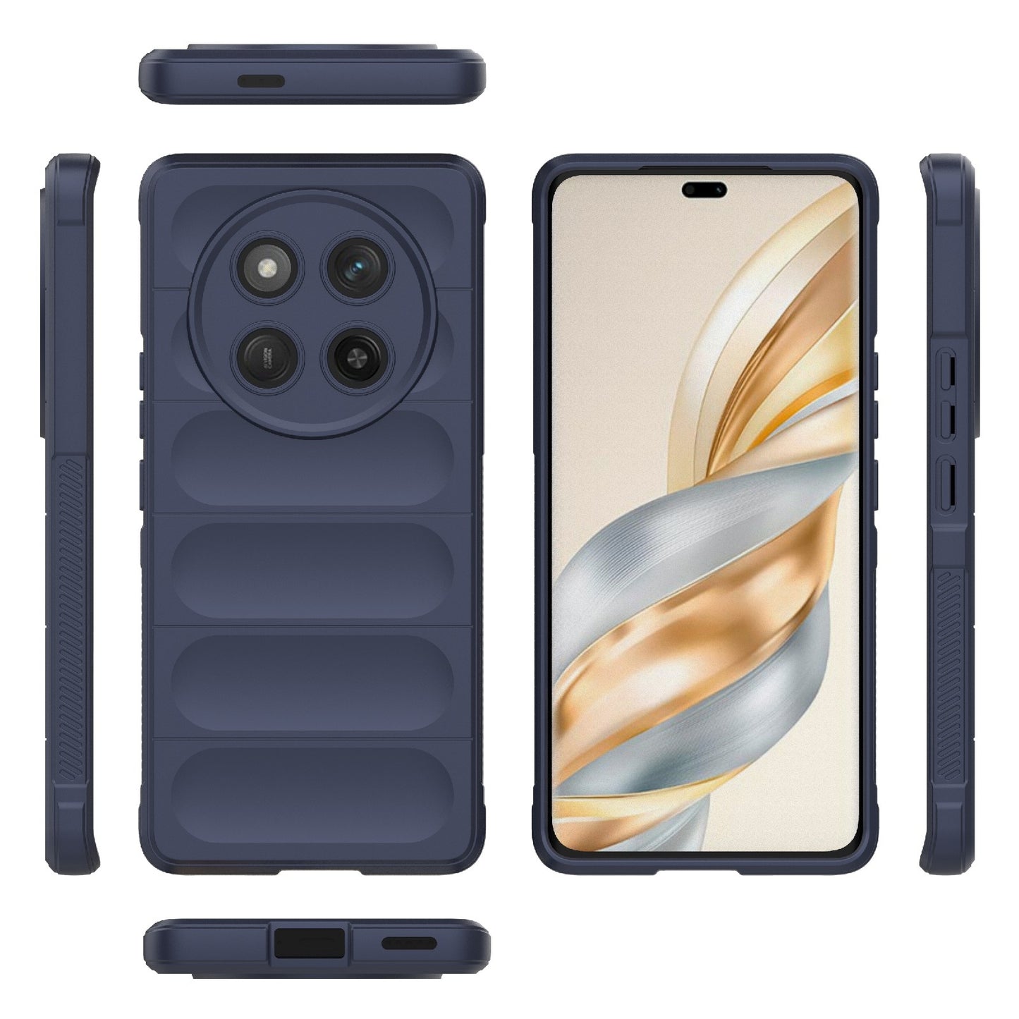 Honor X60 Pro 5G Magic Shield TPU + Flannel Protective Phone Case Cover, Shockproof Scratch Resistant