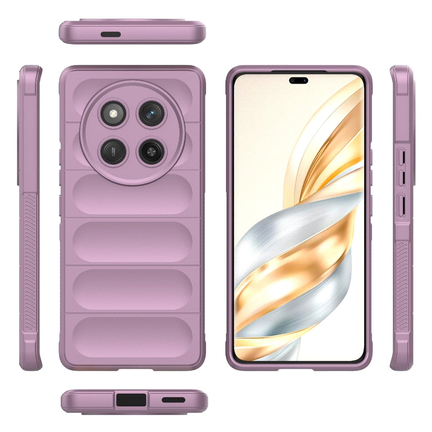 Honor X60 Pro 5G Magic Shield TPU + Flannel Protective Phone Case Cover, Shockproof Scratch Resistant