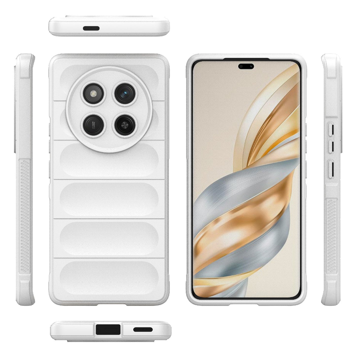 Honor X60 Pro 5G Magic Shield TPU + Flannel Protective Phone Case Cover, Shockproof Scratch Resistant