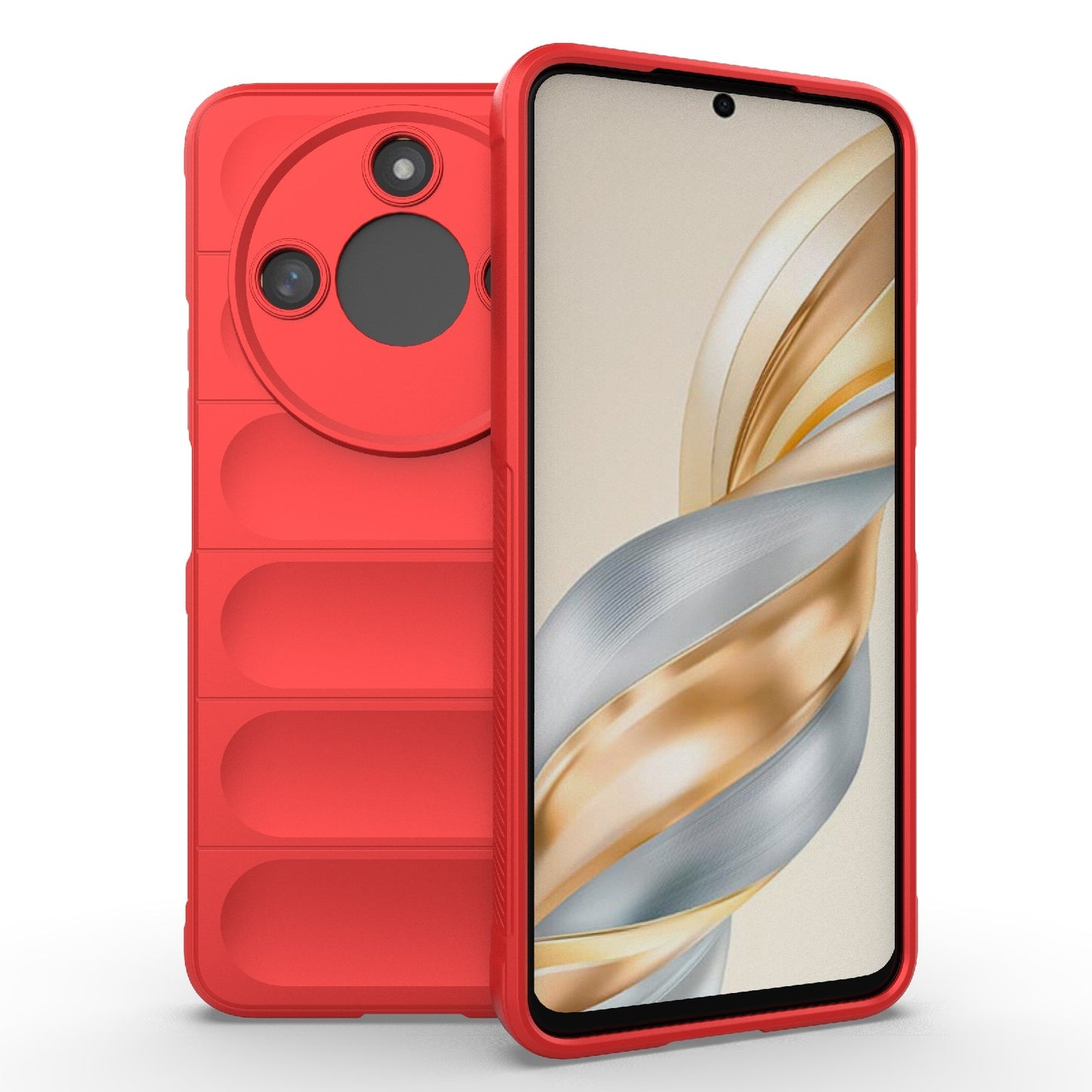 Honor X60 5G Magic Shield TPU + Flannel Protective Phone Case Cover, Shockproof Scratch Resistant