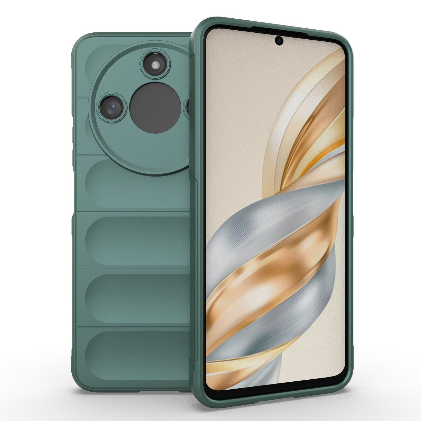 Honor X60 5G Magic Shield TPU + Flannel Protective Phone Case Cover, Shockproof Scratch Resistant