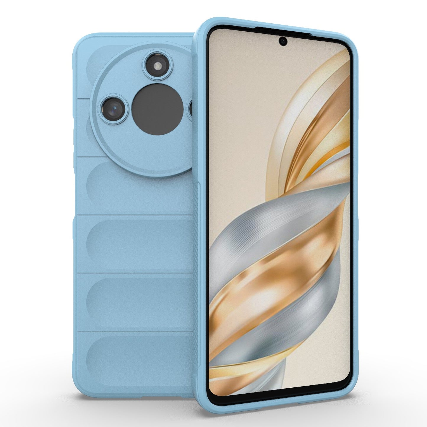 Honor X60 5G Magic Shield TPU + Flannel Protective Phone Case Cover, Shockproof Scratch Resistant