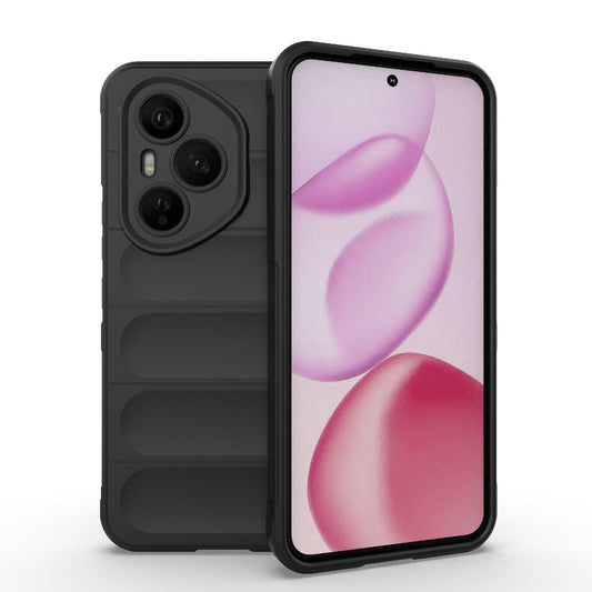 Honor 400 Pro 5G 160.8mm Magic Shield TPU + Flannel Protective Phone Case Cover, Shockproof Scratch Resistant