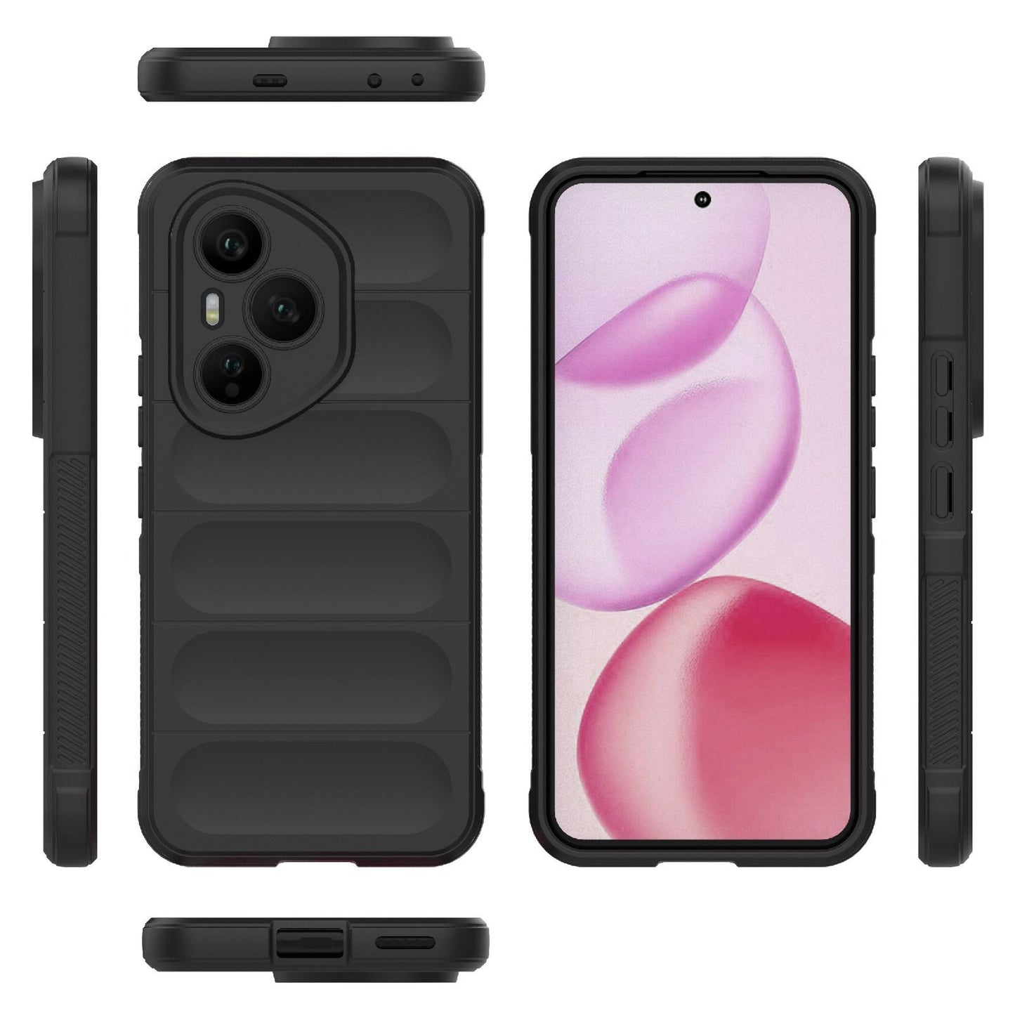 Honor 400 Pro 5G 160.8mm Magic Shield TPU + Flannel Protective Phone Case Cover, Shockproof Scratch Resistant