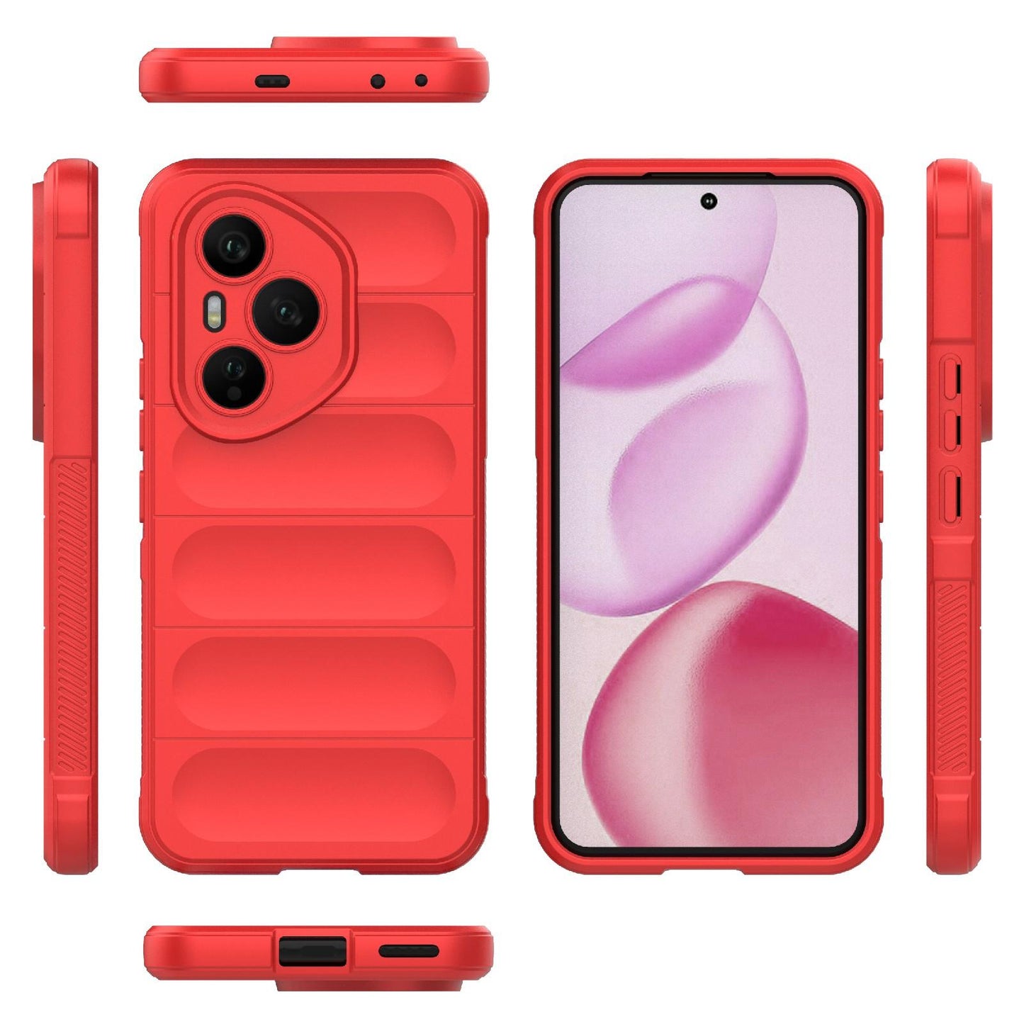 Honor 400 Pro 5G 160.8mm Magic Shield TPU + Flannel Protective Phone Case Cover, Shockproof Scratch Resistant