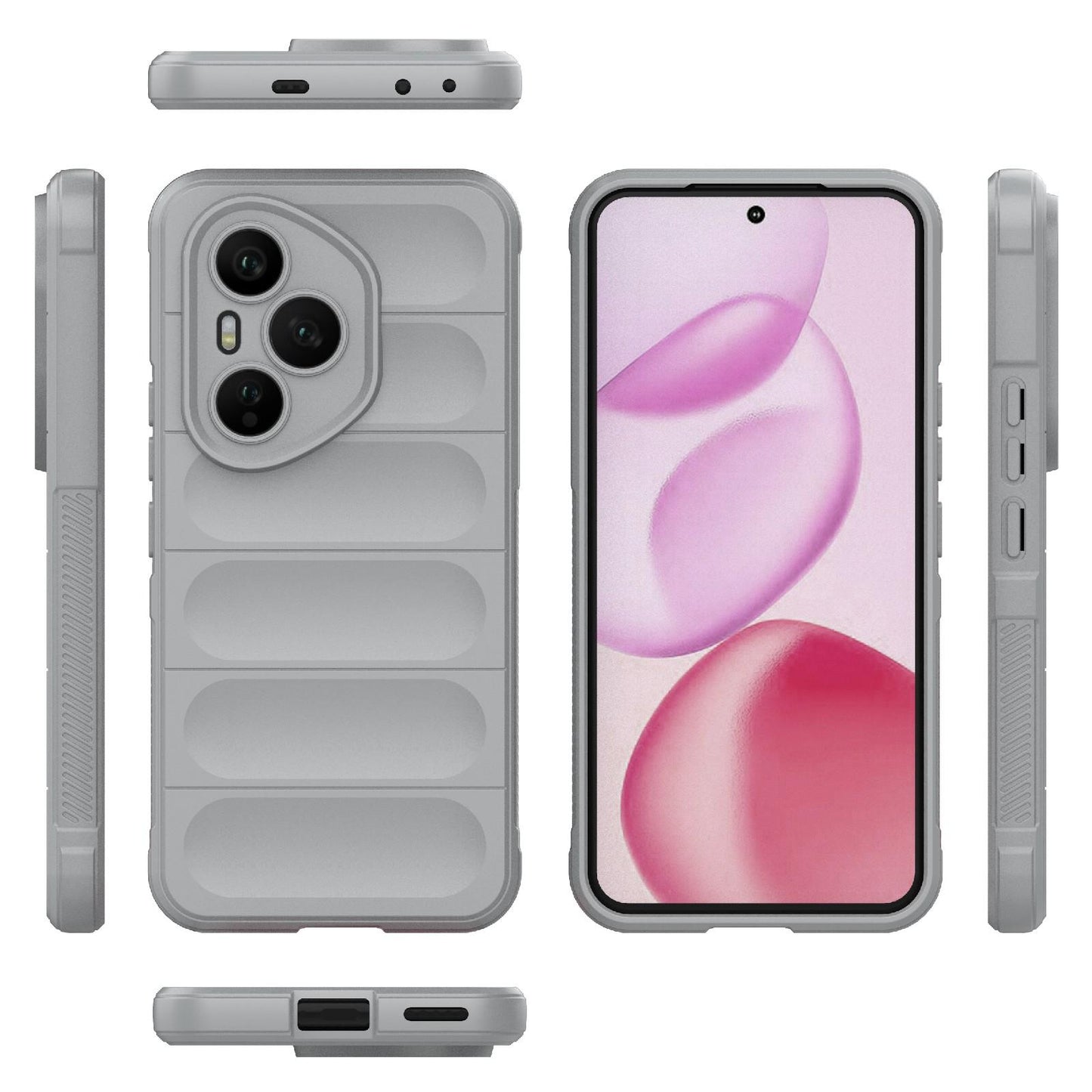 Honor 400 Pro 5G 160.8mm Magic Shield TPU + Flannel Protective Phone Case Cover, Shockproof Scratch Resistant