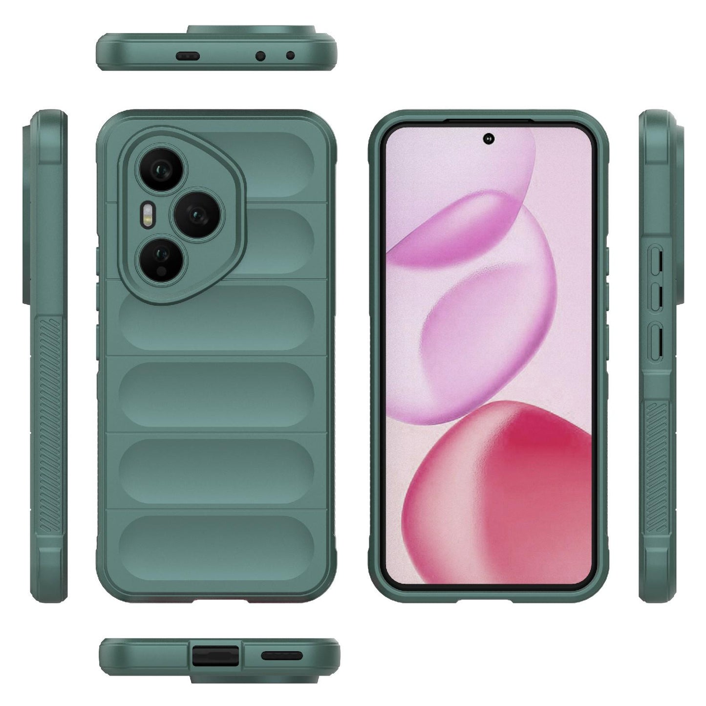Honor 400 Pro 5G 160.8mm Magic Shield TPU + Flannel Protective Phone Case Cover, Shockproof Scratch Resistant