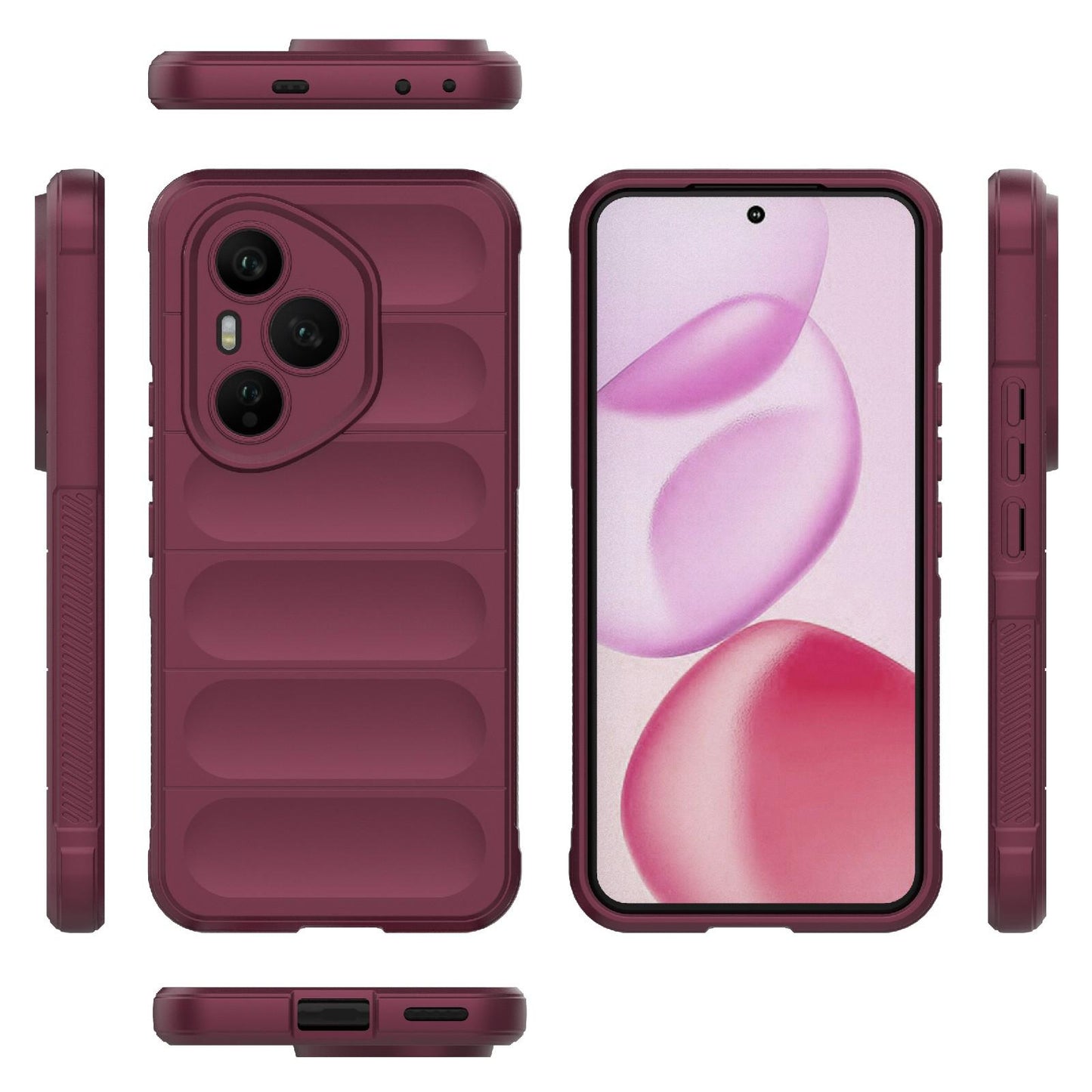 Honor 400 Pro 5G 160.8mm Magic Shield TPU + Flannel Protective Phone Case Cover, Shockproof Scratch Resistant