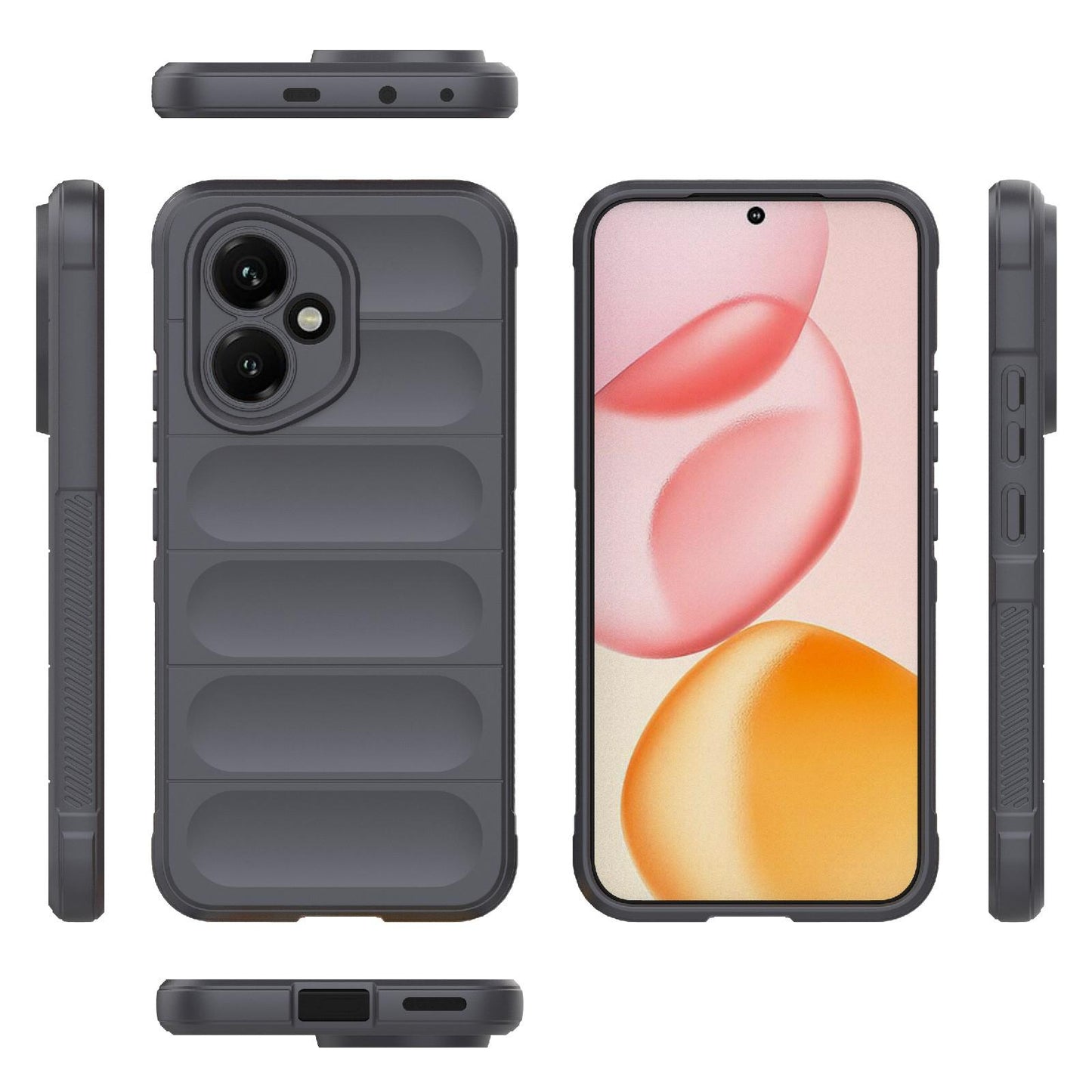 Honor 400 156.5mm Magic Shield TPU + Flannel Protective Phone Case Cover, Shockproof Scratch Resistant