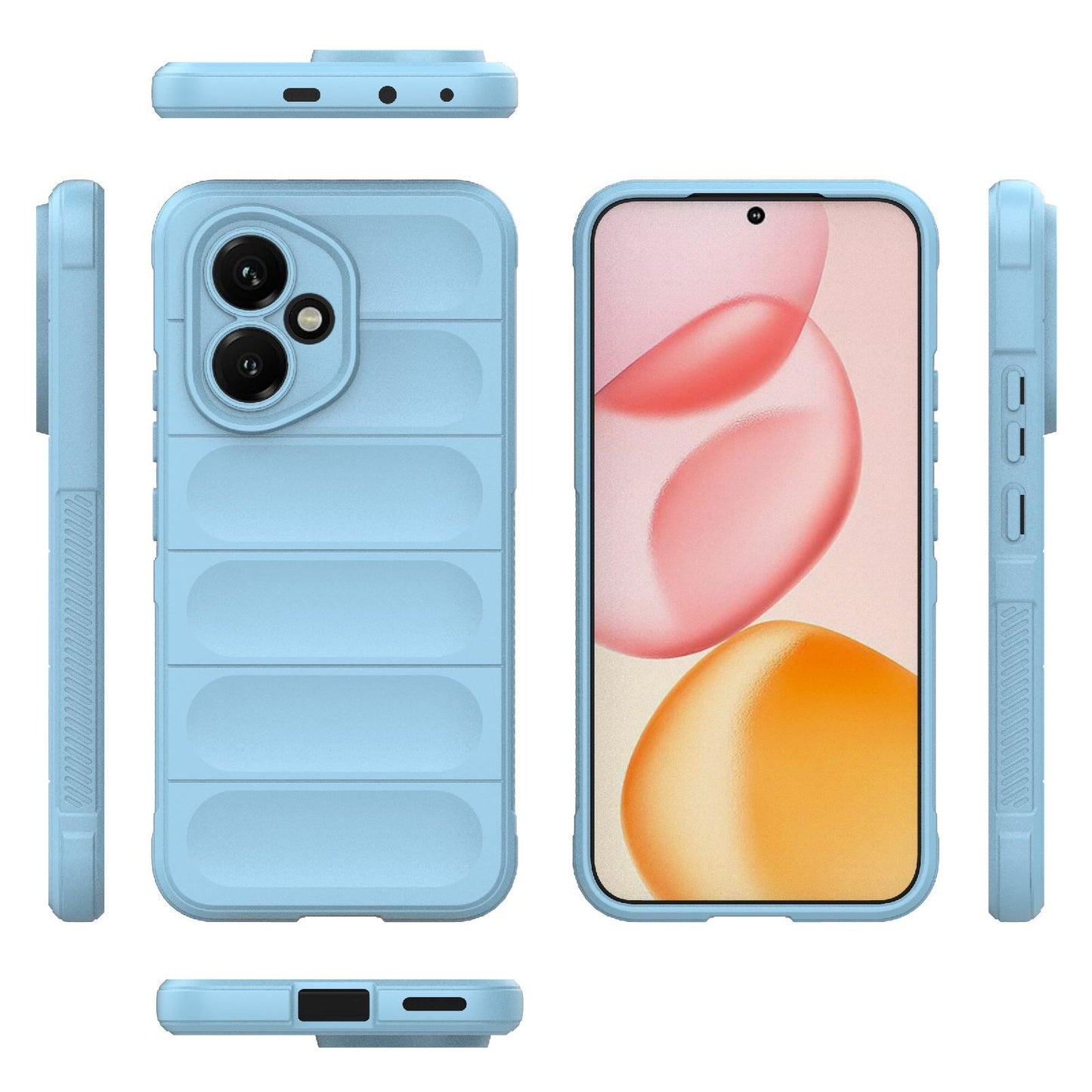 Honor 400 156.5mm Magic Shield TPU + Flannel Protective Phone Case Cover, Shockproof Scratch Resistant