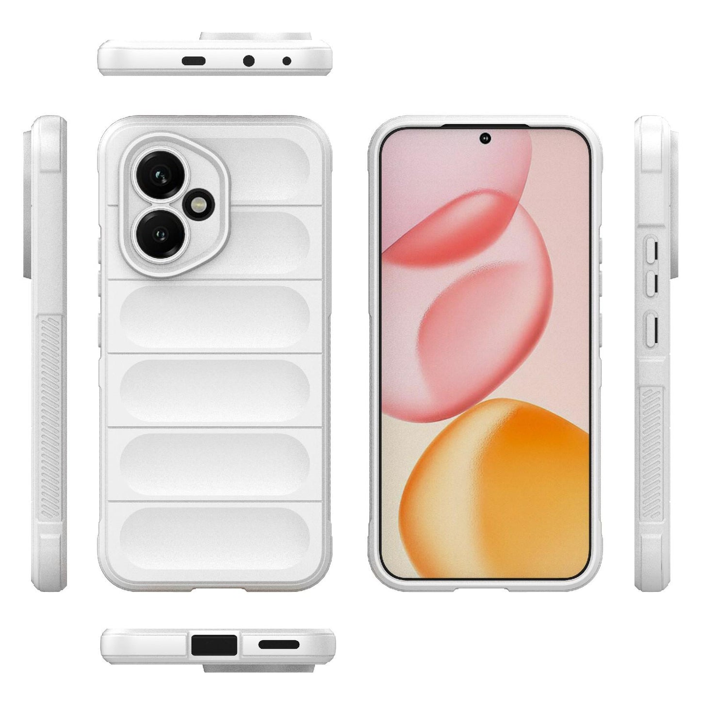 Honor 400 156.5mm Magic Shield TPU + Flannel Protective Phone Case Cover, Shockproof Scratch Resistant