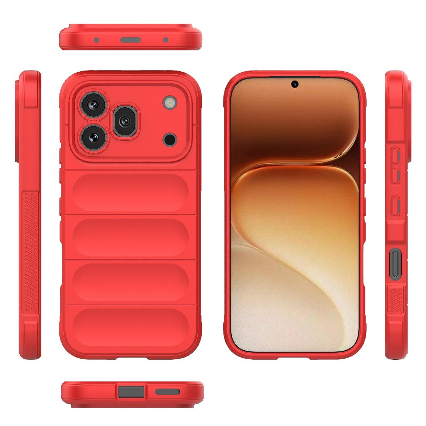 Honor 600 Pro Magic Shield TPU + Flannel Protective Phone Case Cover, Shockproof Scratch Resistant