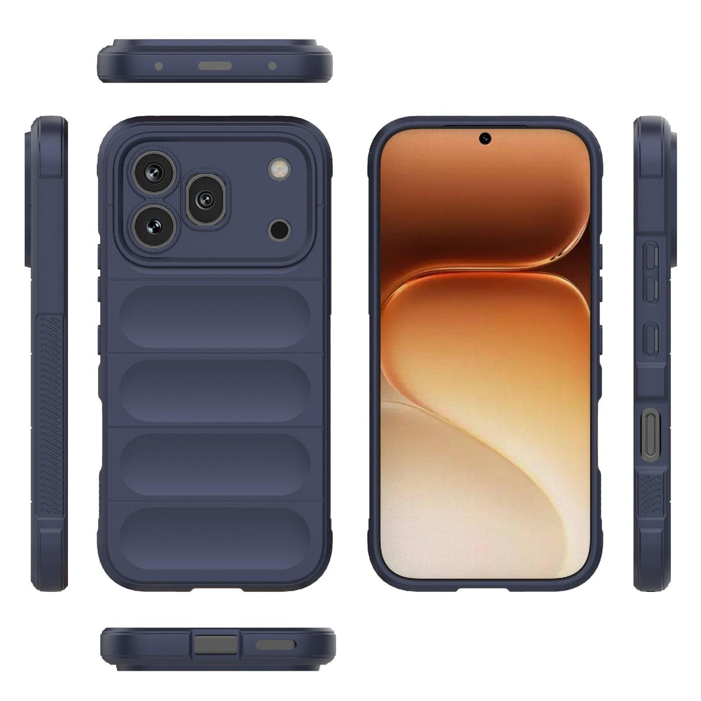 Honor 600 Pro Magic Shield TPU + Flannel Protective Phone Case Cover, Shockproof Scratch Resistant