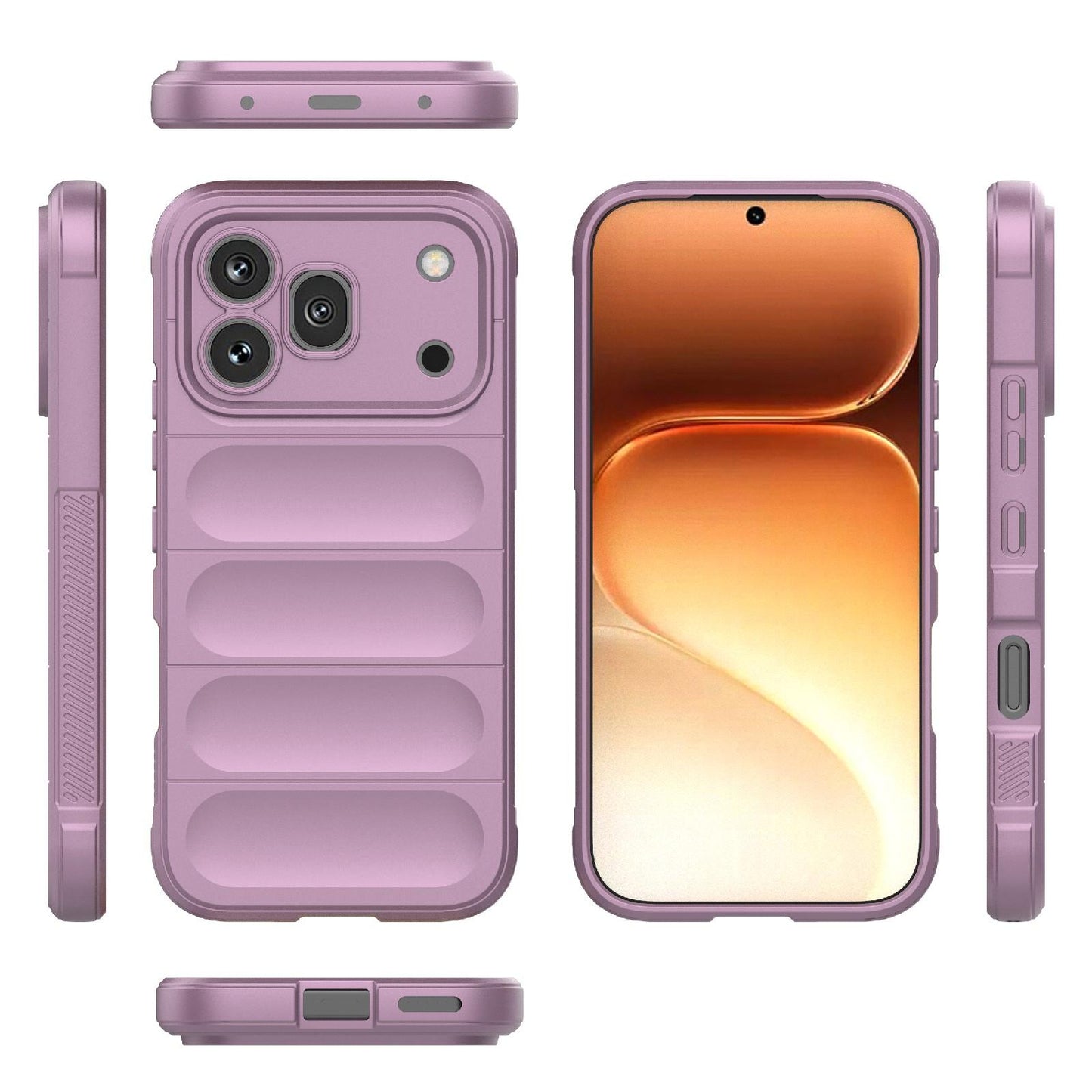 Honor 600 Pro Magic Shield TPU + Flannel Protective Phone Case Cover, Shockproof Scratch Resistant