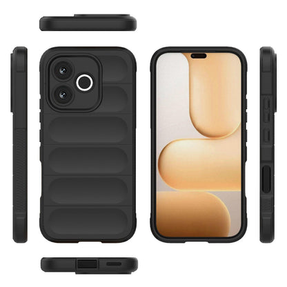 Honor 600 Lite 5G Magic Shield TPU + Flannel Protective Phone Case Cover, Shockproof Scratch Resistant