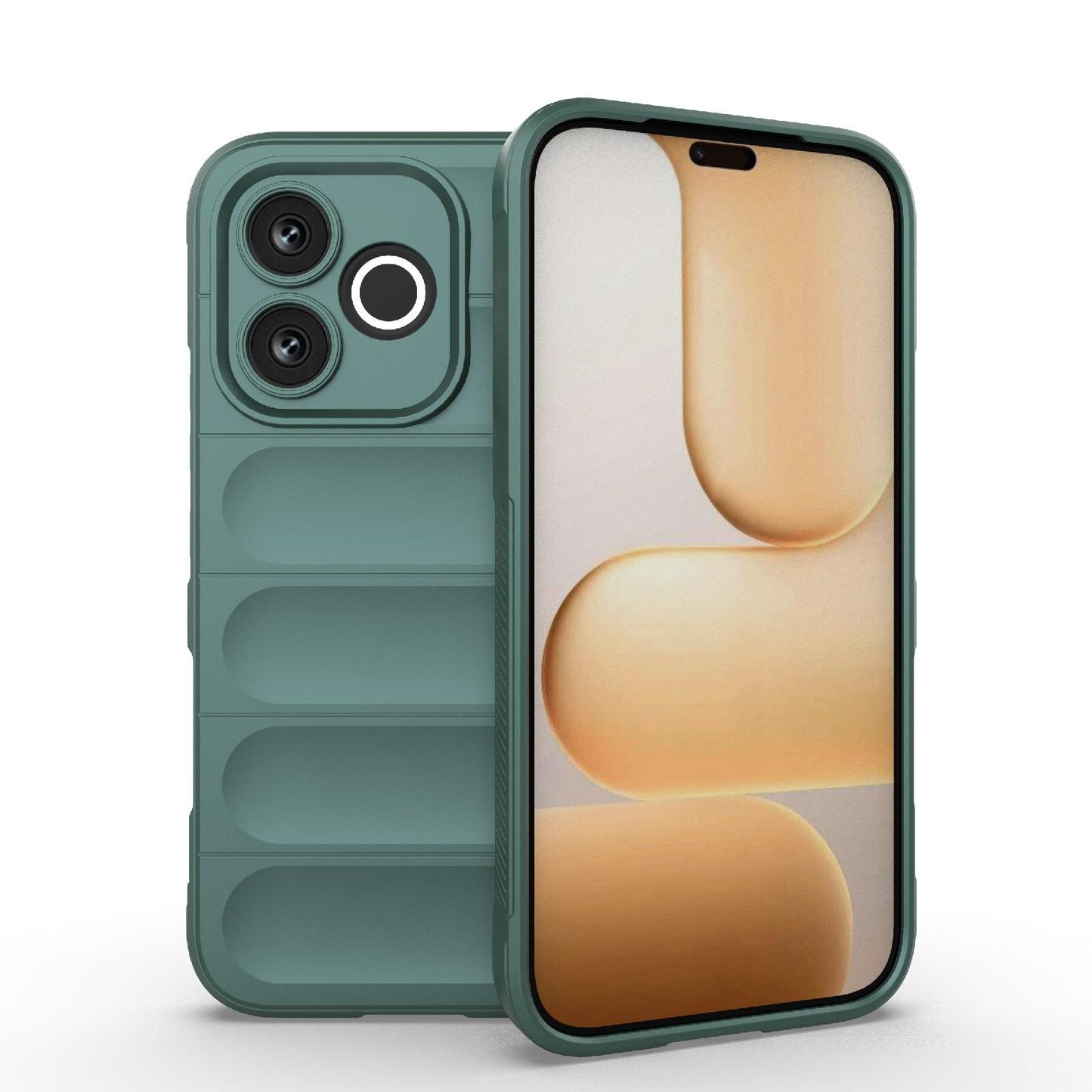 Honor 600 Lite 5G Magic Shield TPU + Flannel Protective Phone Case Cover, Shockproof Scratch Resistant