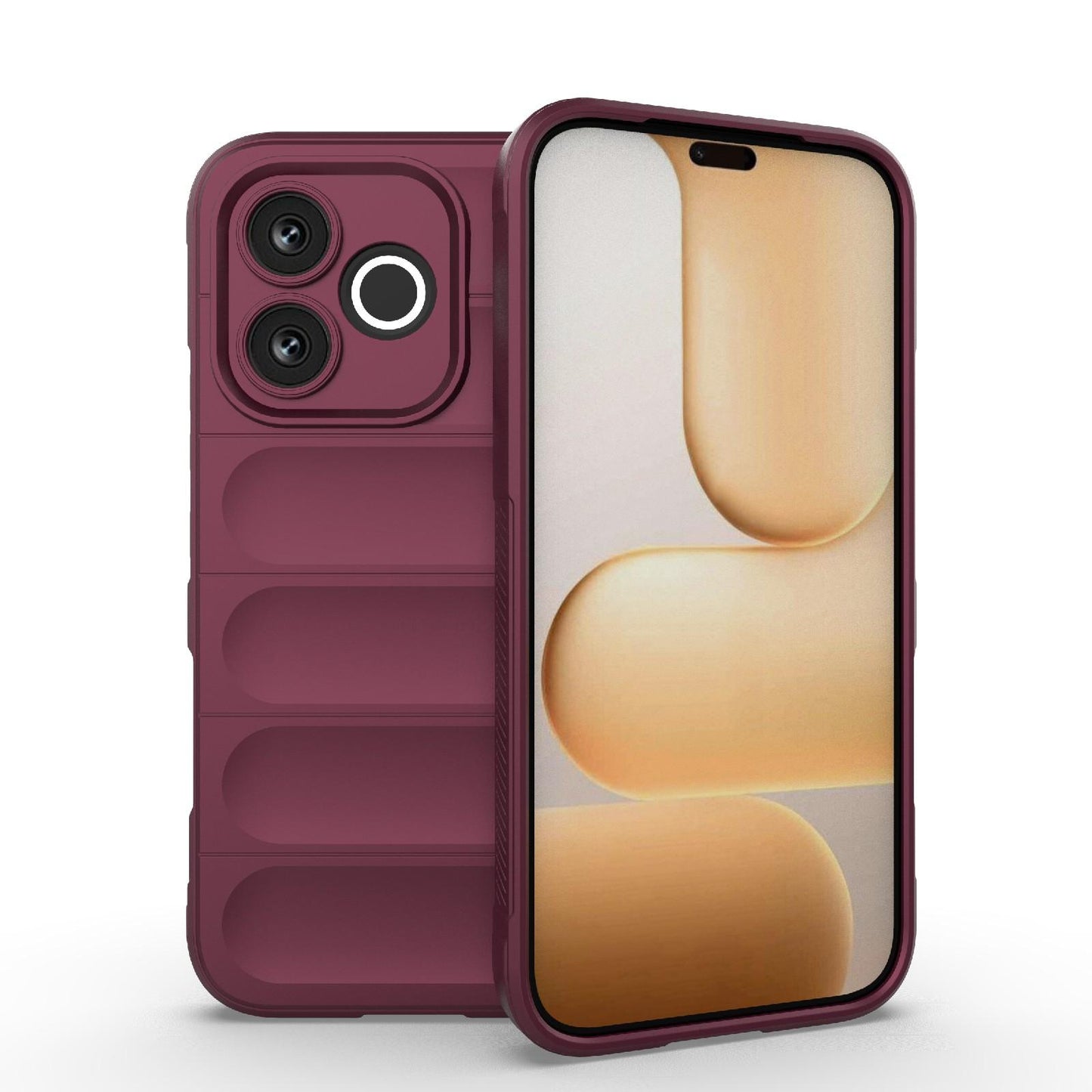 Honor 600 Lite 5G Magic Shield TPU + Flannel Protective Phone Case Cover, Shockproof Scratch Resistant