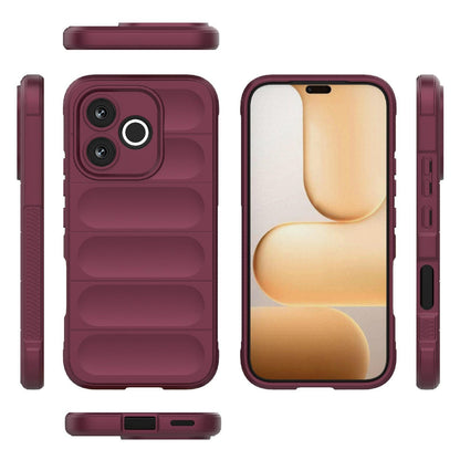 Honor 600 Lite 5G Magic Shield TPU + Flannel Protective Phone Case Cover, Shockproof Scratch Resistant