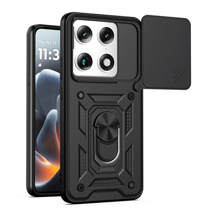 Motorola Signature 5G Sliding Camera Cover Magnetic Ring Stand Shockproof TPU + PC Protective Phone Case