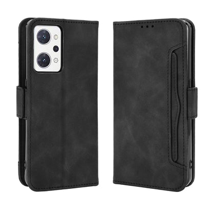 OPPO Reno7 A Skin Feel PU Leather Wallet Phone Case with Card Slots, Cash Pocket, Magnetic Closure, Built-In Stand, Full Protection TPU Cover