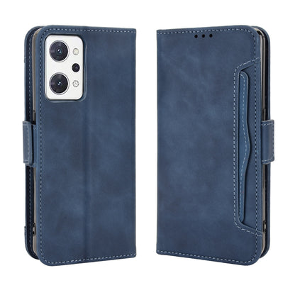 OPPO Reno7 A Skin Feel PU Leather Wallet Phone Case with Card Slots, Cash Pocket, Magnetic Closure, Built-In Stand, Full Protection TPU Cover