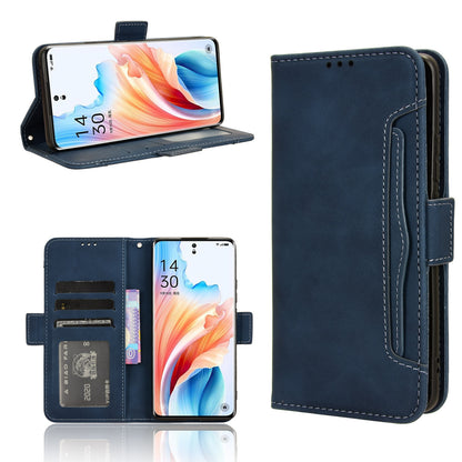 OPPO A2 Pro 5G Skin Feel PU Leather Wallet Phone Case with Card Slots, Cash Pocket, Magnetic Closure, Built-In Stand, Full Protection TPU Cover