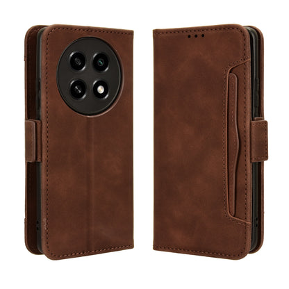 OPPO A2 Pro 5G Skin Feel PU Leather Wallet Phone Case with Card Slots, Cash Pocket, Magnetic Closure, Built-In Stand, Full Protection TPU Cover
