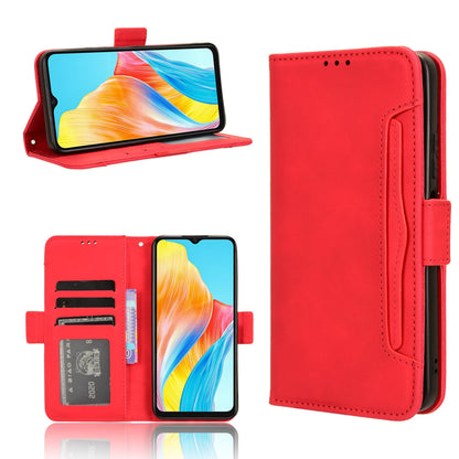 OPPO A38 4G Skin Feel PU Leather Wallet Phone Case with Card Slots, Cash Pocket, Magnetic Closure, Built-In Stand, Full Protection TPU Cover