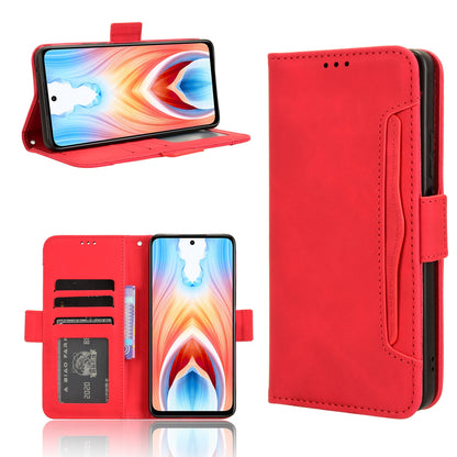 OPPO A79 5G Skin Feel PU Leather Wallet Phone Case with Card Slots, Cash Pocket, Magnetic Closure, Built-In Stand, Full Protection TPU Cover