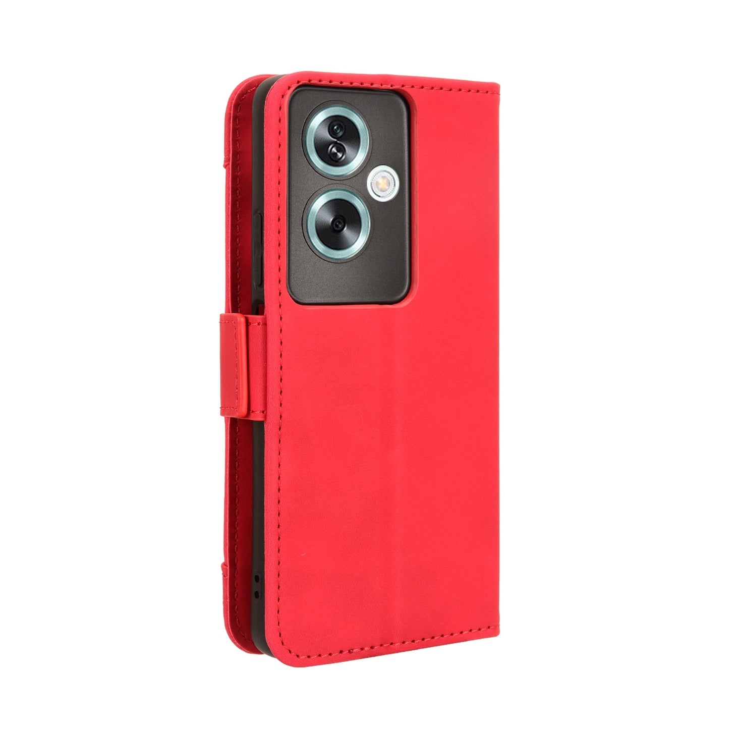OPPO A79 5G Skin Feel PU Leather Wallet Phone Case with Card Slots, Cash Pocket, Magnetic Closure, Built-In Stand, Full Protection TPU Cover