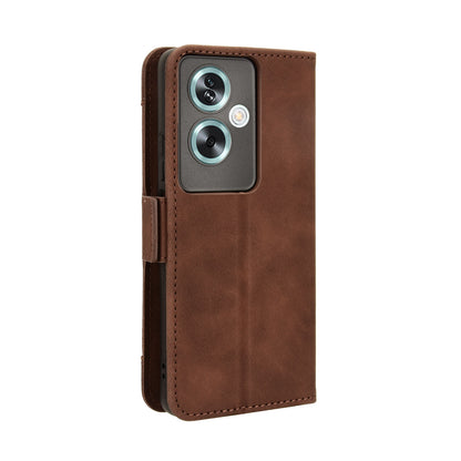 OPPO A79 5G Skin Feel PU Leather Wallet Phone Case with Card Slots, Cash Pocket, Magnetic Closure, Built-In Stand, Full Protection TPU Cover