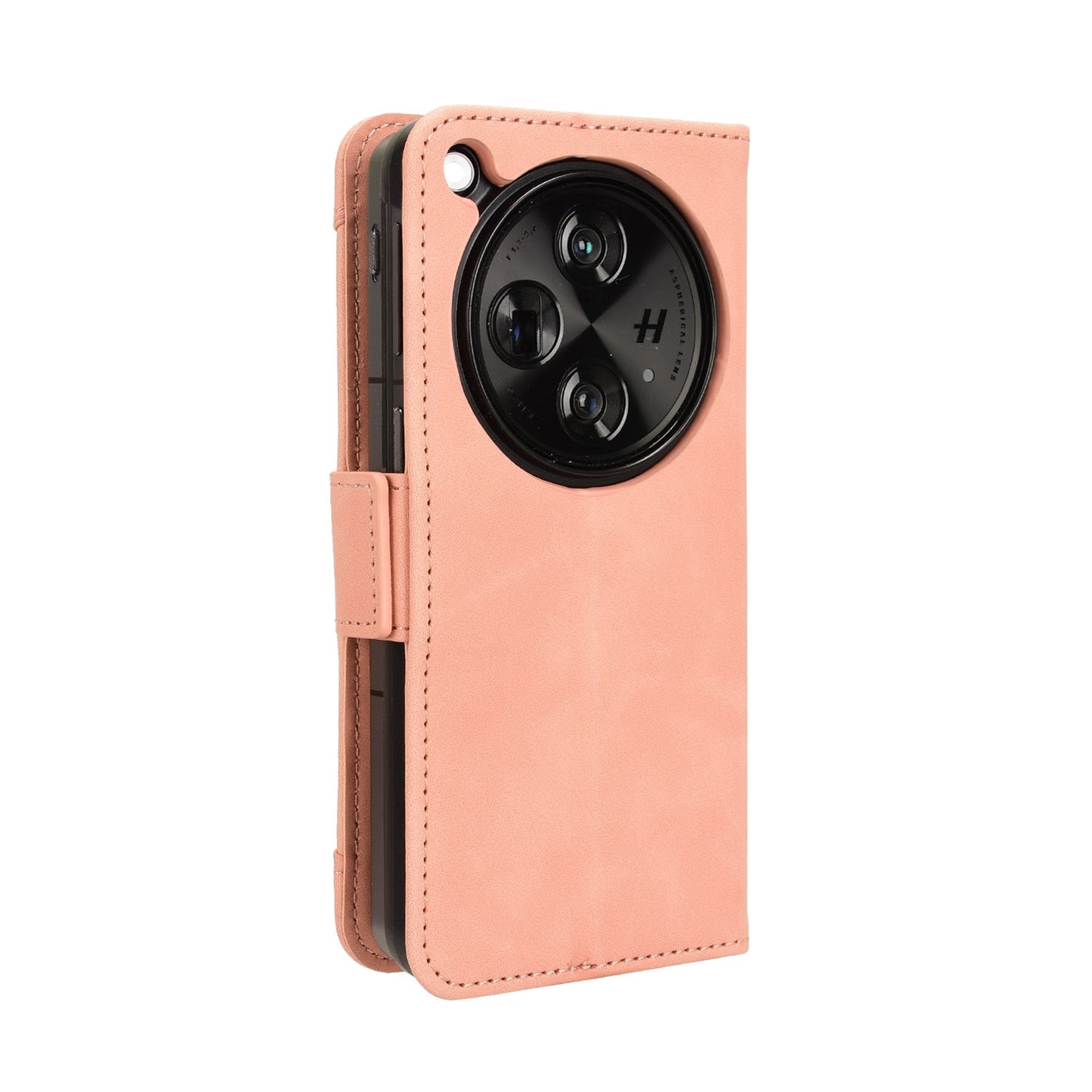 OPPO Find N3 Skin Feel PU Leather Wallet Phone Case with Card Slots, Cash Pocket, Magnetic Closure, Built-In Stand, Full Protection TPU Cover