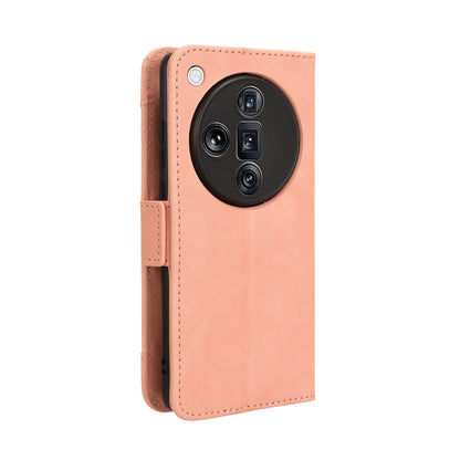 OPPO Find X7 Ultra 5G Skin Feel PU Leather Wallet Phone Case with Card Slots, Cash Pocket, Magnetic Closure, Built-In Stand, Full Protection TPU Cover