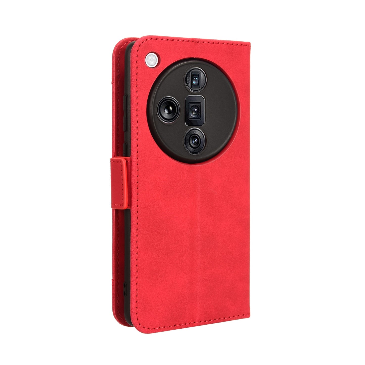 OPPO Find X7 Ultra 5G Skin Feel PU Leather Wallet Phone Case with Card Slots, Cash Pocket, Magnetic Closure, Built-In Stand, Full Protection TPU Cover